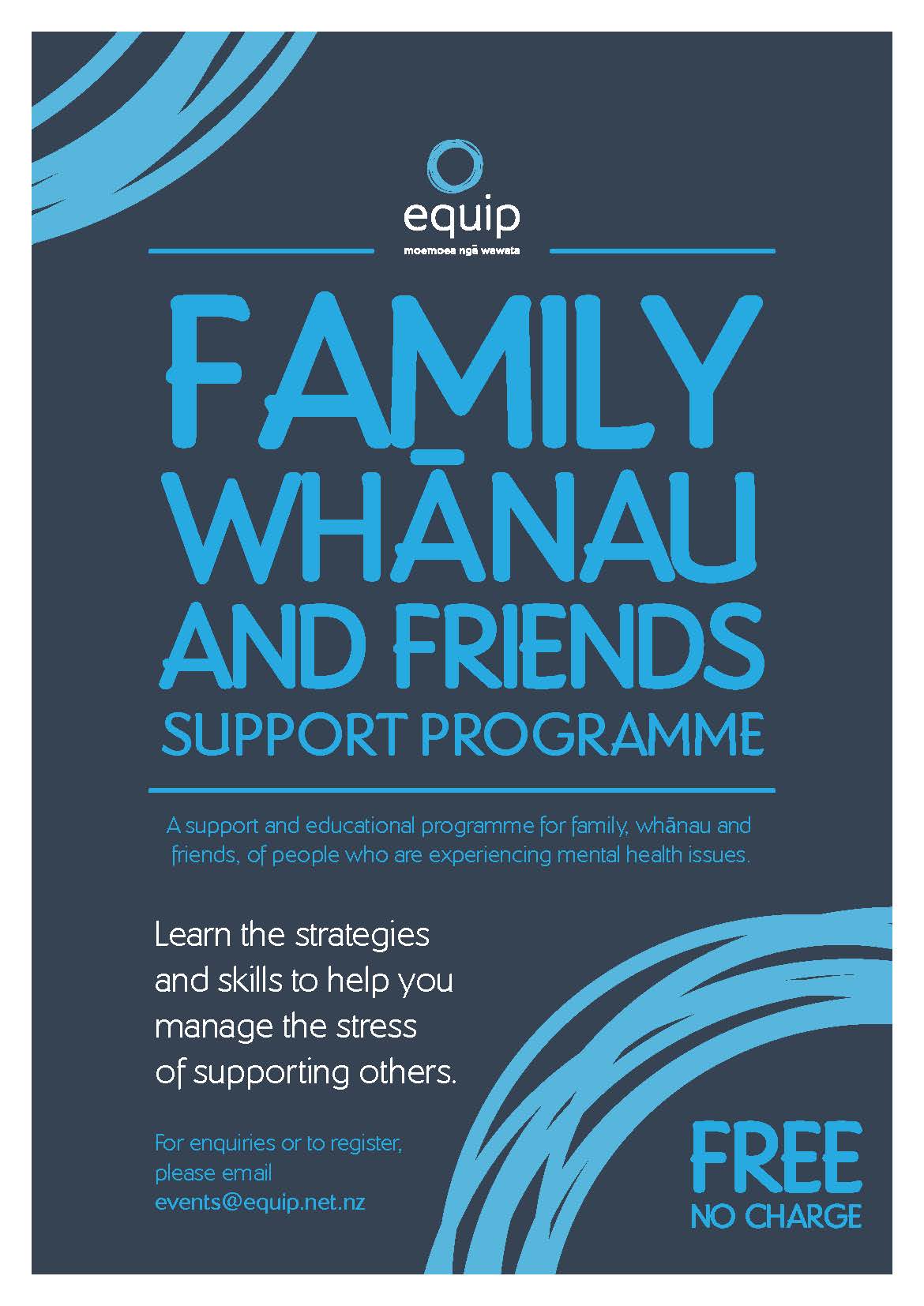 Family Whānau and Friends Support A5 flyer 2021